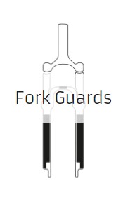 Ochranný polep na vidlici AMS - FORK - Clear/Camo