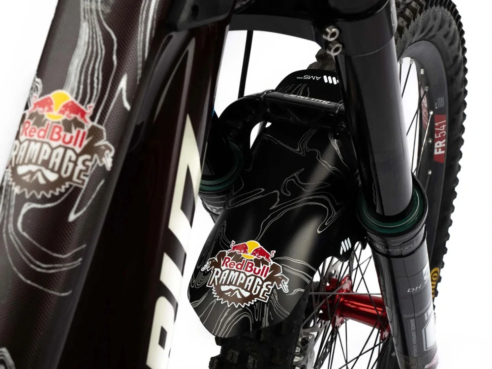 Přední blatník na vidlici AMS - RedBull Rigline - bílý