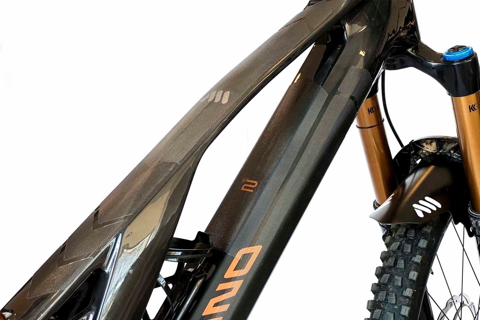 Ochranný polep na rám AMS - E-BIKE - Clear/Silver