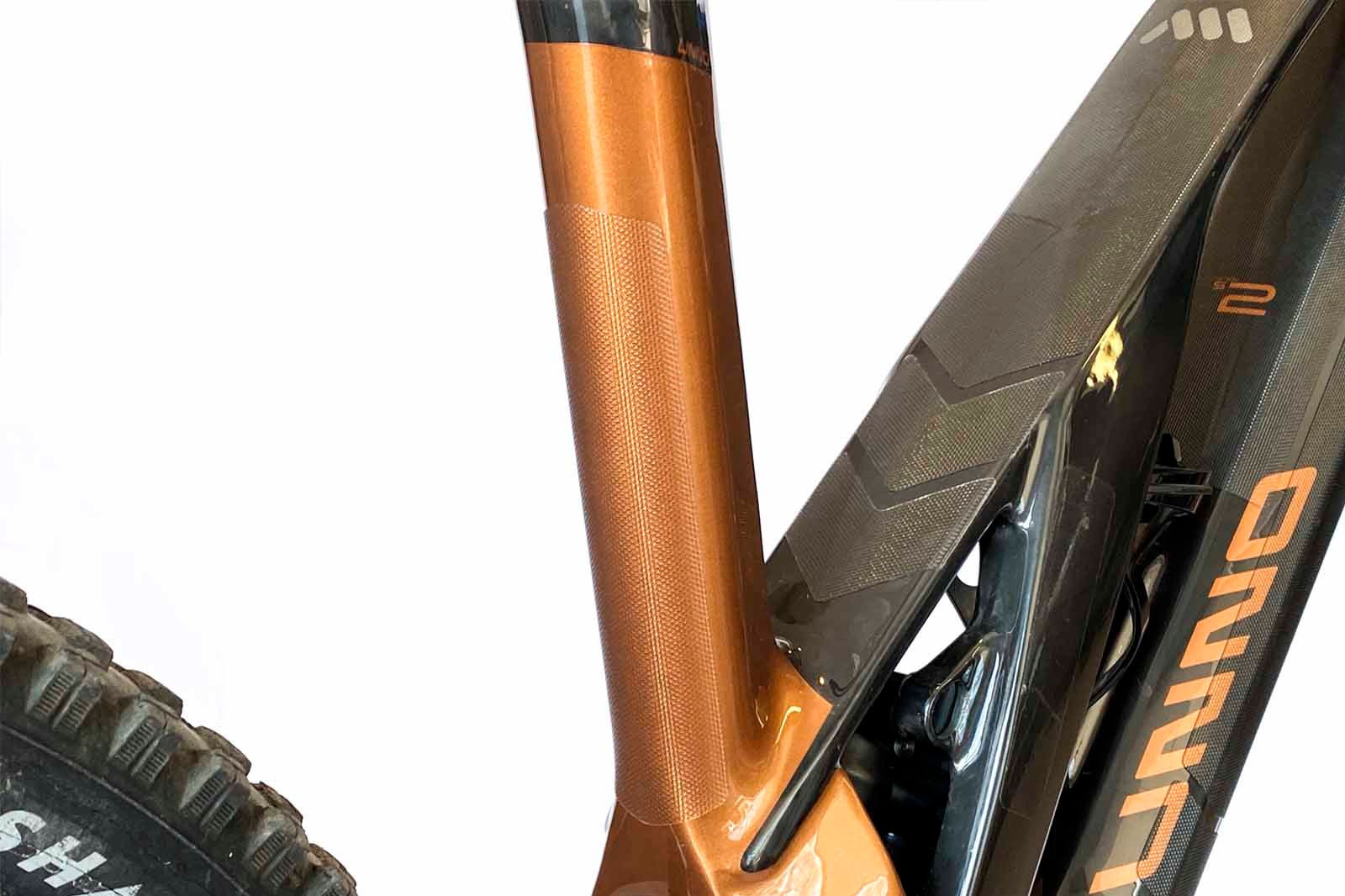 Ochranný polep na rám AMS - E-BIKE - Clear/Silver