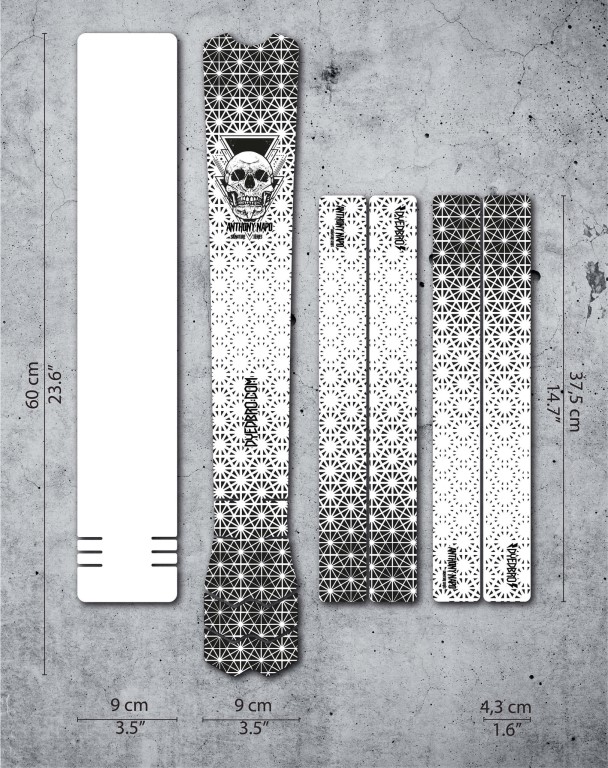 Ochranný polep DYEDbro na rám Anthony Napo MTB Signature Series Black mat
