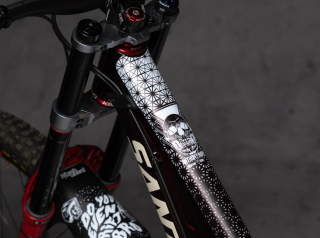 Ochranný polep DYEDbro na rám Anthony Napo MTB Signature Series White mat