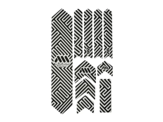 Ochranný polep na rám AMS - EXTRA - Maze/Black
